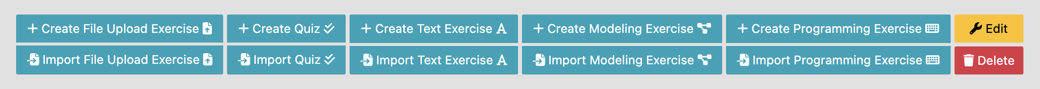 Add different Exercises