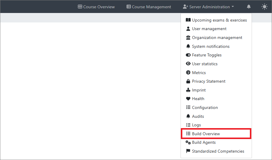 Build Overview System Administration