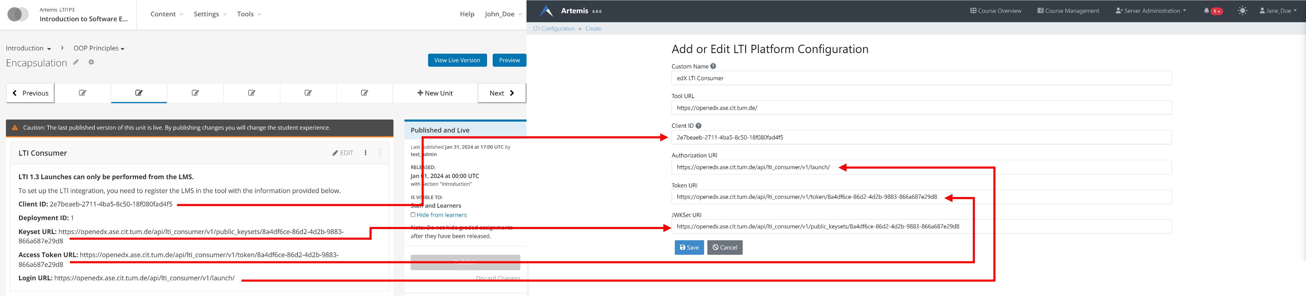 Edx LTI Consumer Settings