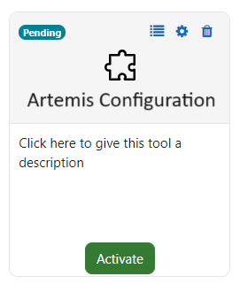 Moodle - Activate Configuration